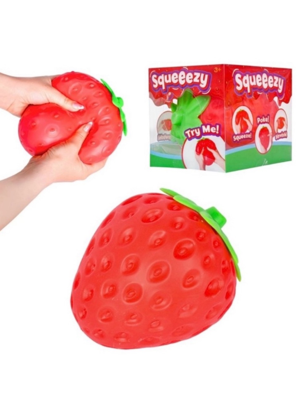 Sunny Days Red Jumbo Strawberry Squishy Toy